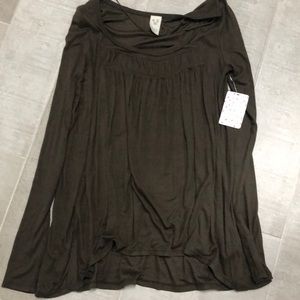 Olive green Free People tunic